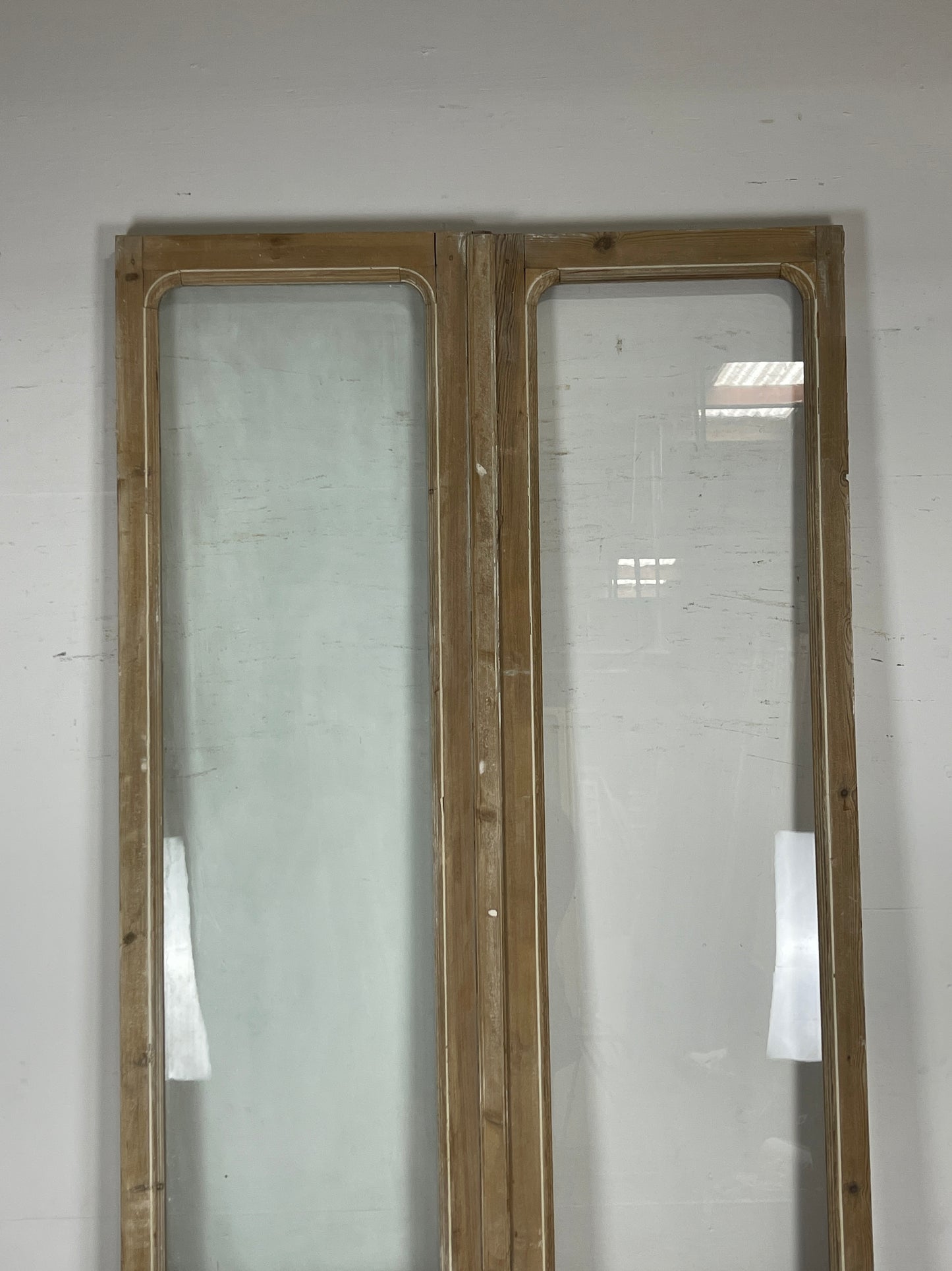 Antique French panel doors with Glass (112.25 x 47.5) O76