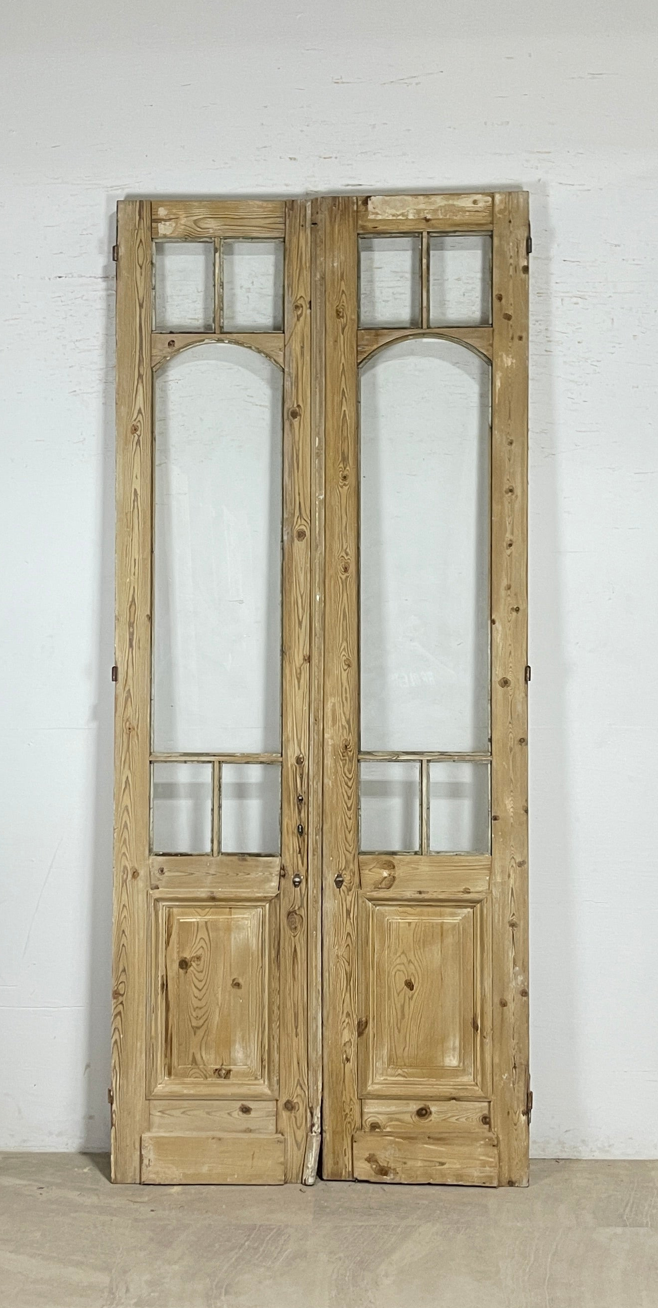 Antique French panel doors with Glass (105x44) P142