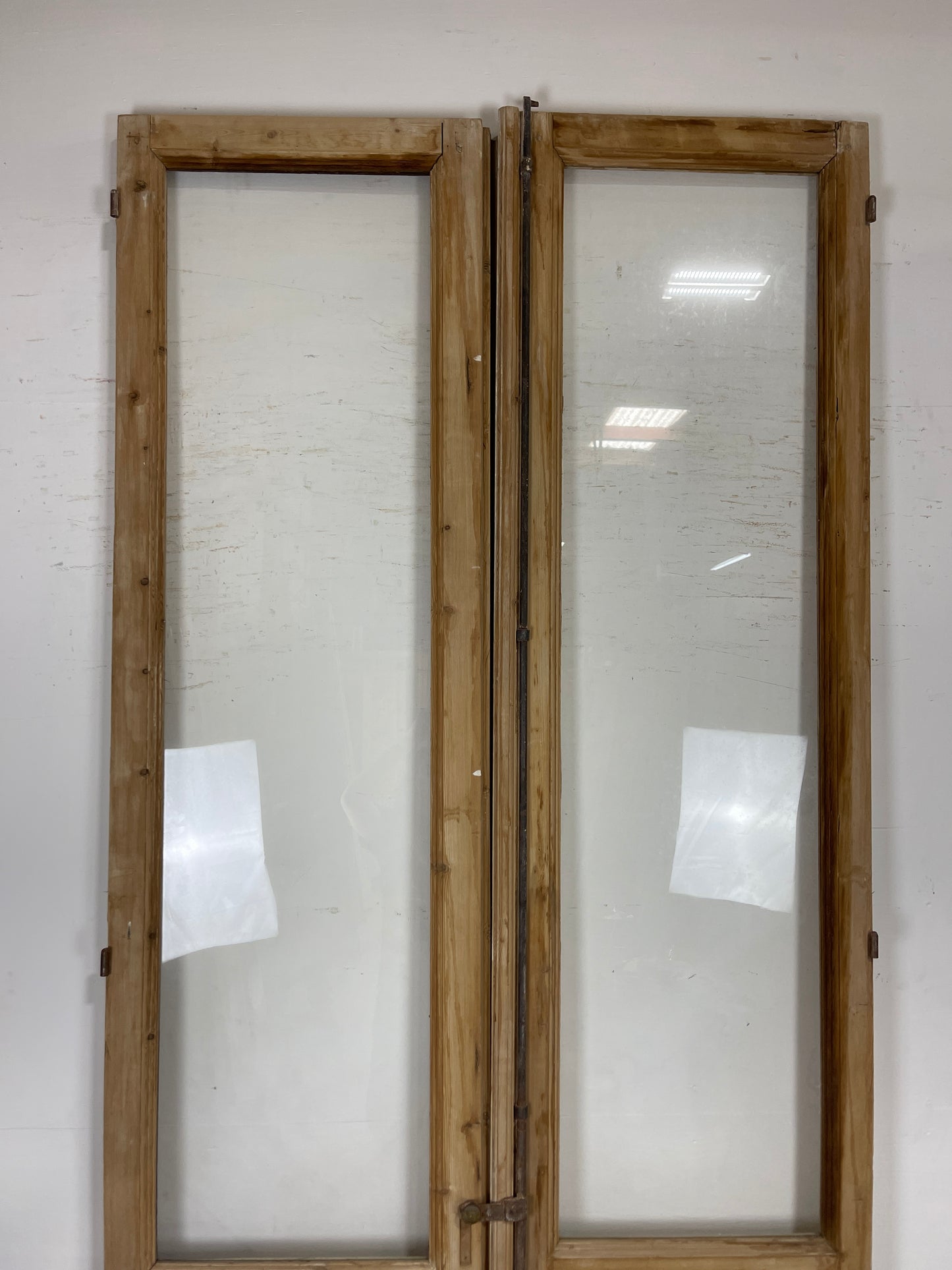 Antique French panel doors with Glass (113.5 x 49) 0291