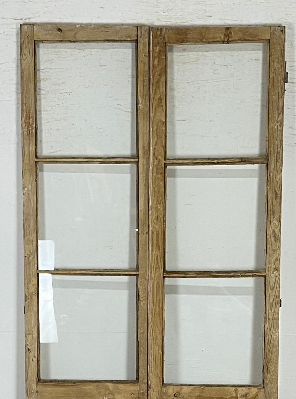 Antique French panel doors with Glass (96x41) P159