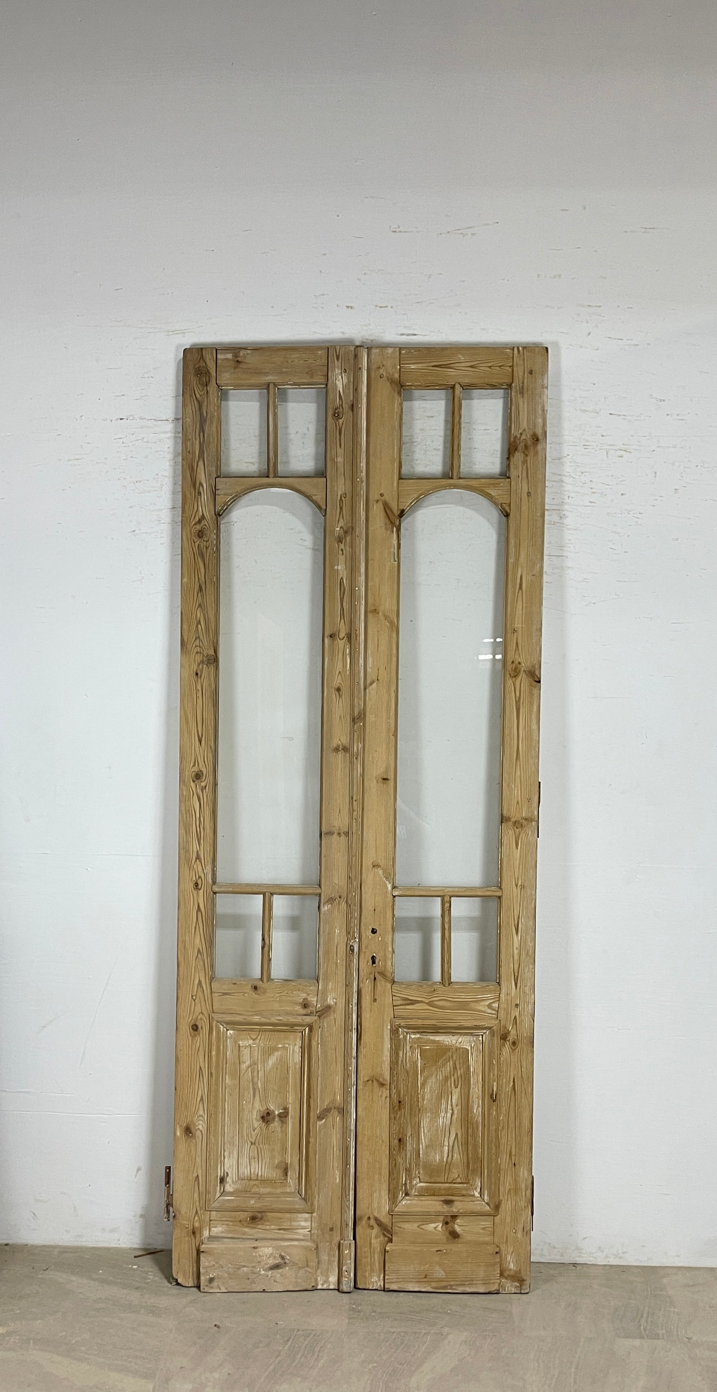 Antique French panel doors with Glass (105x40.5) P140
