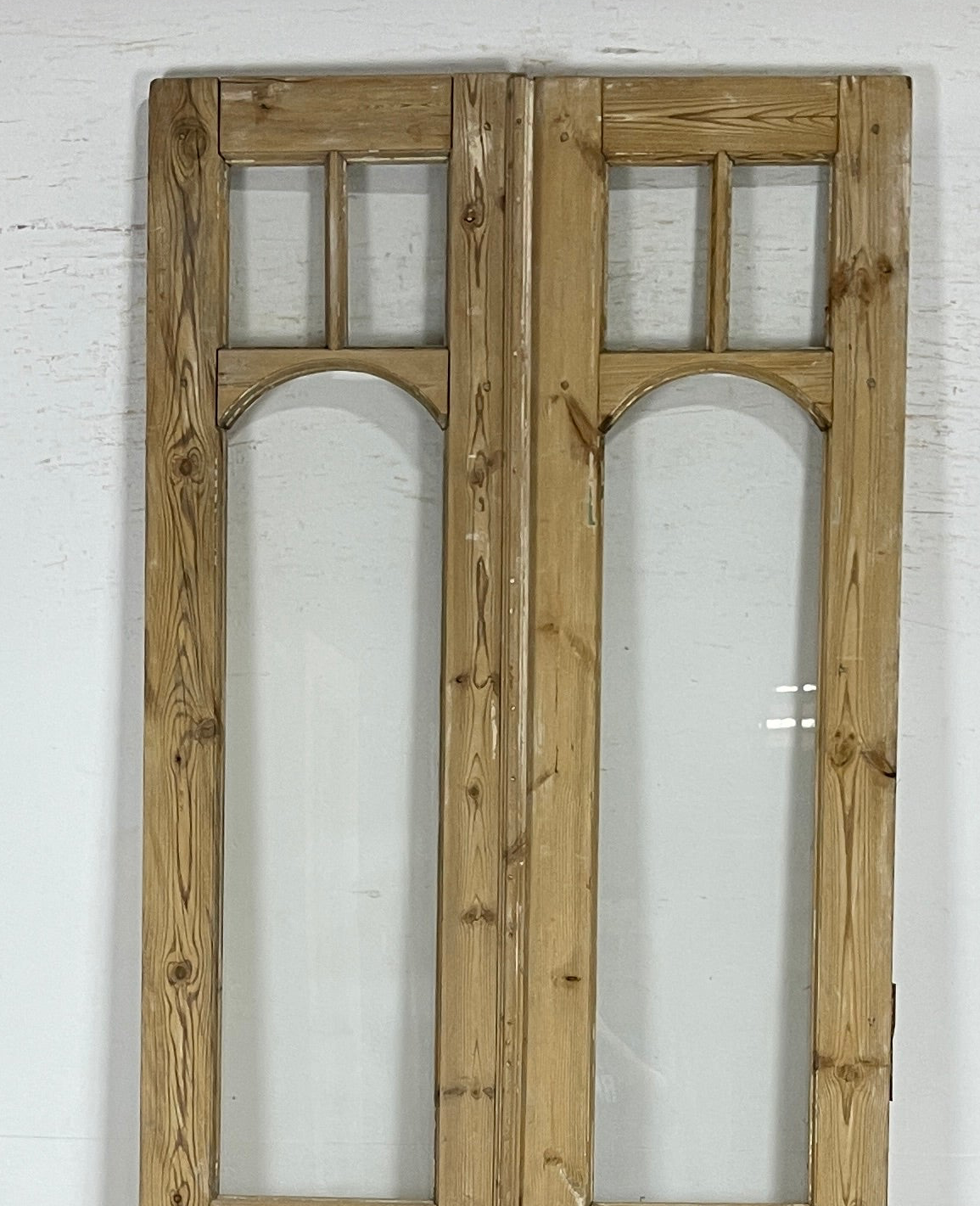 Antique French panel doors with Glass (105x40.5) P140