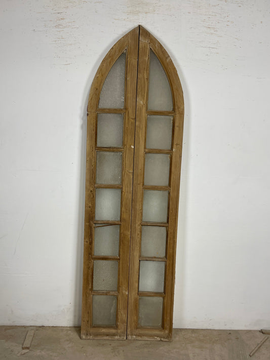 Antique French panel doors with Glass P10