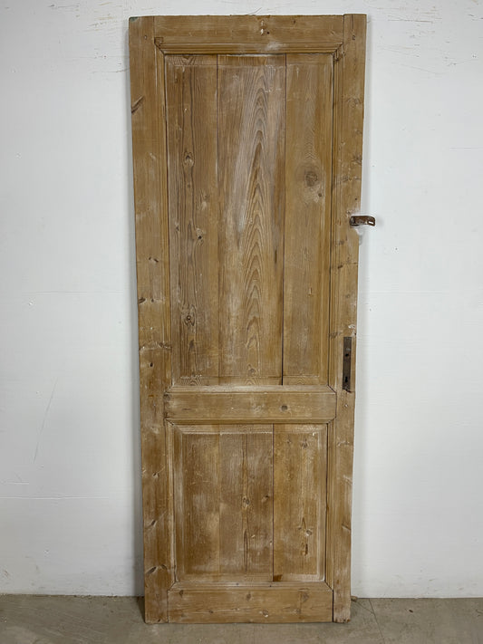 Antique French Panel Door   (82.75x30)  Single wood O233
