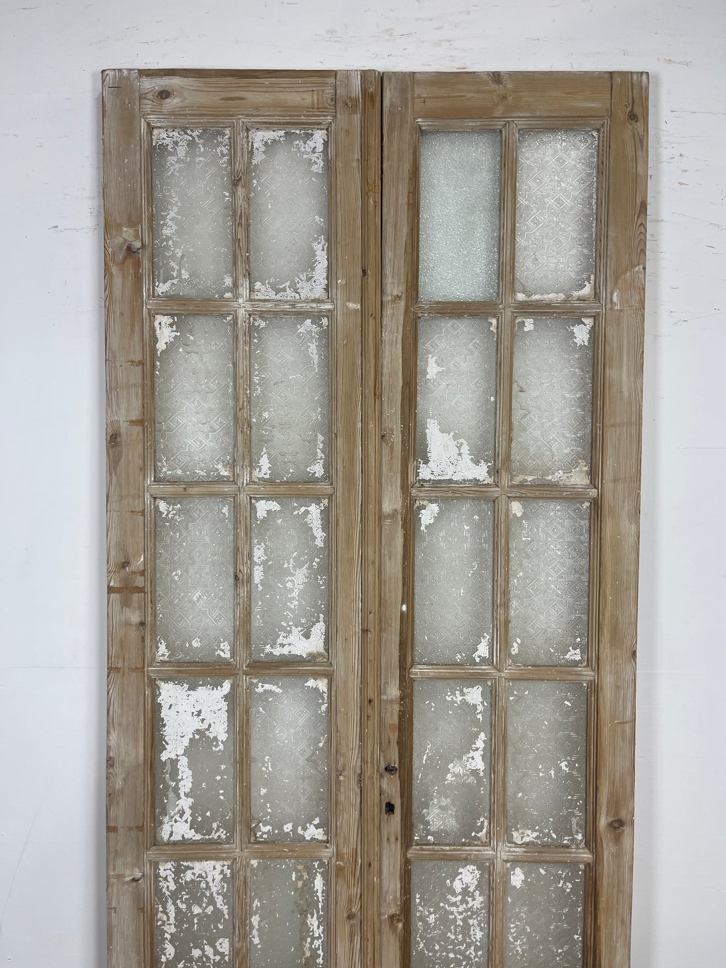 Antique French panel doors with Glass (96.75 x 42.72) O106