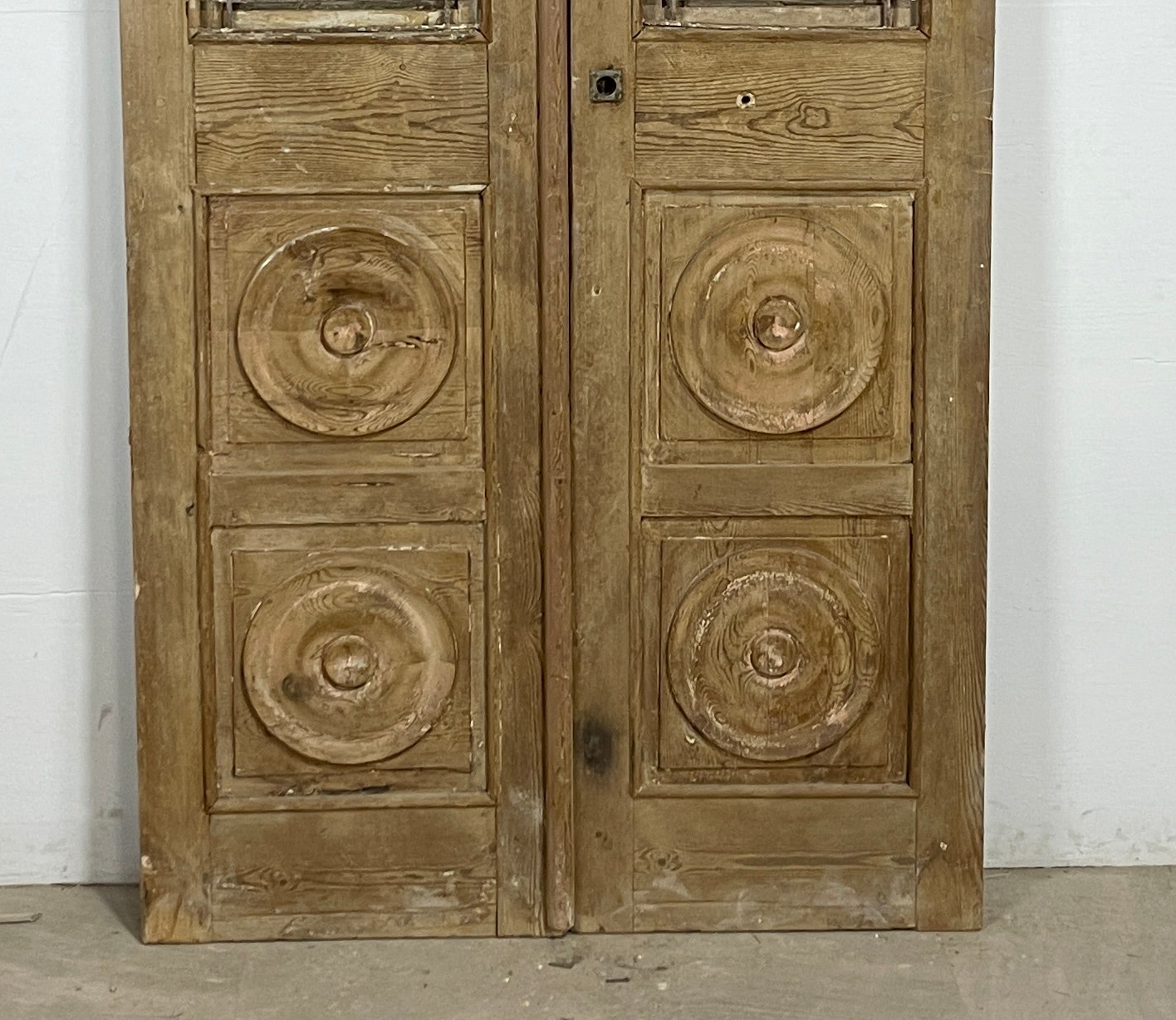Antique French panel doors with Metal (96.5x44.5) P94