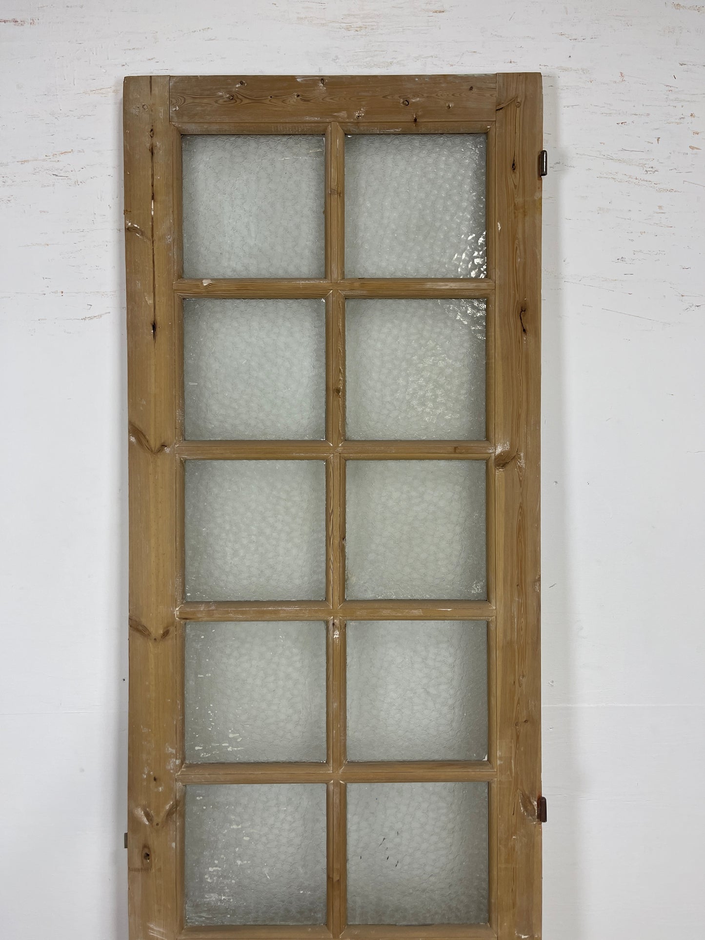 Antique French Panel Door with Glass (95x28) O120