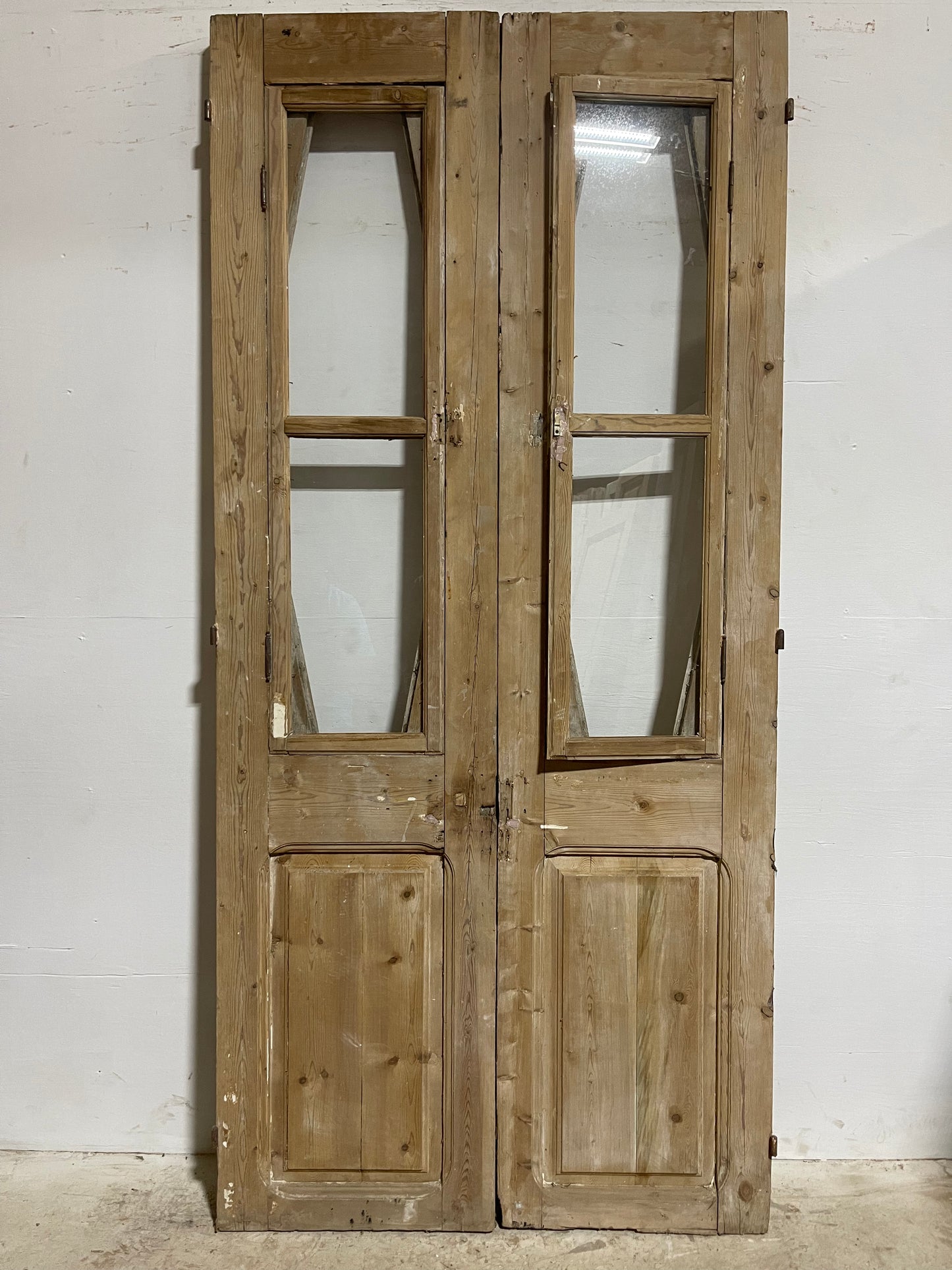 Antique french Panel Doors wth Glass (94x43.75) J310