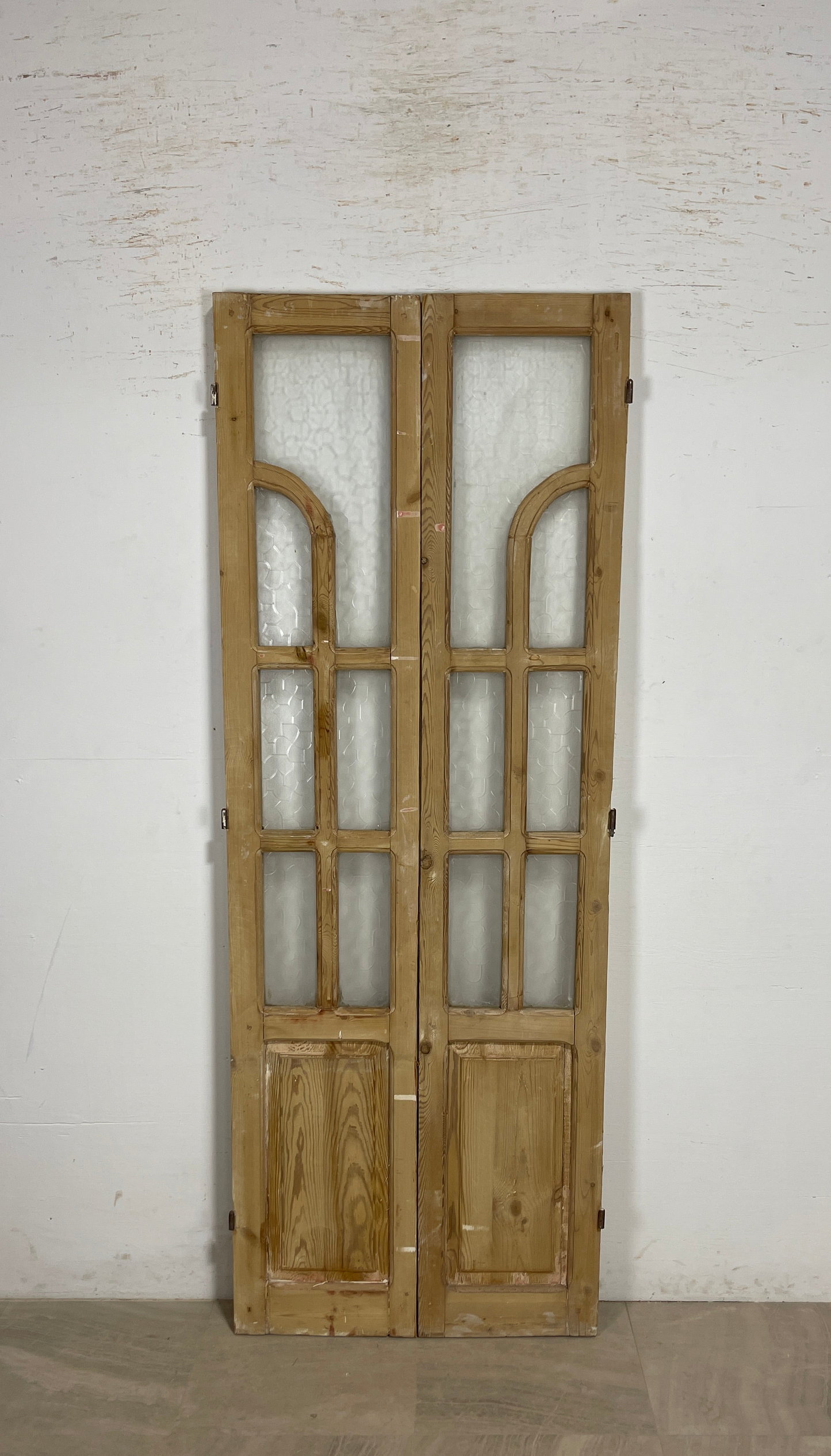 Antique French panel doors with Glass (82x30.5) P109