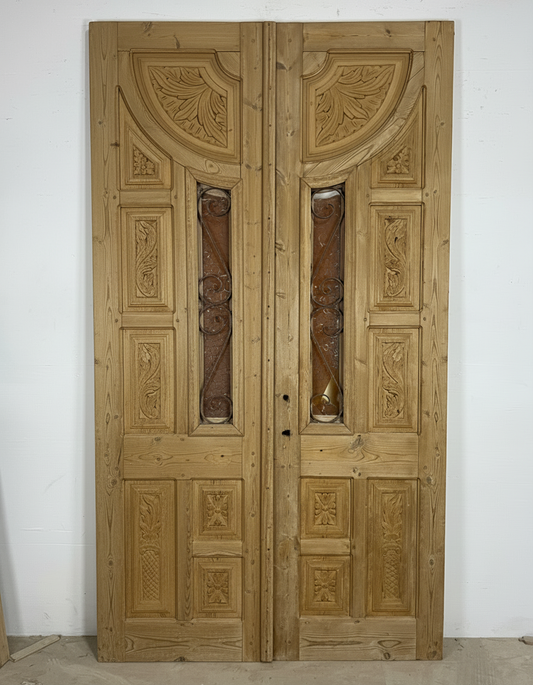 Antique French panel doors with Carvings (103 x 57)  P 13