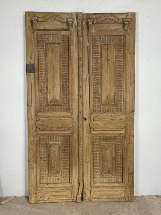 Antique French panel doors with Carvings (98.5 x 56) P15