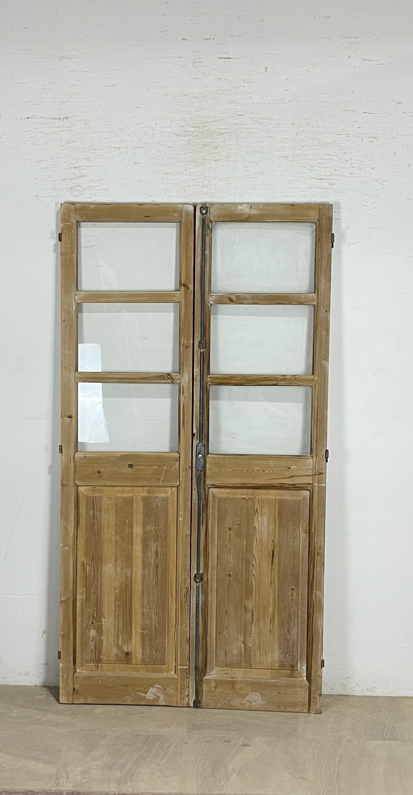 Antique French panel doors with Glass (83.5x44.5) P162