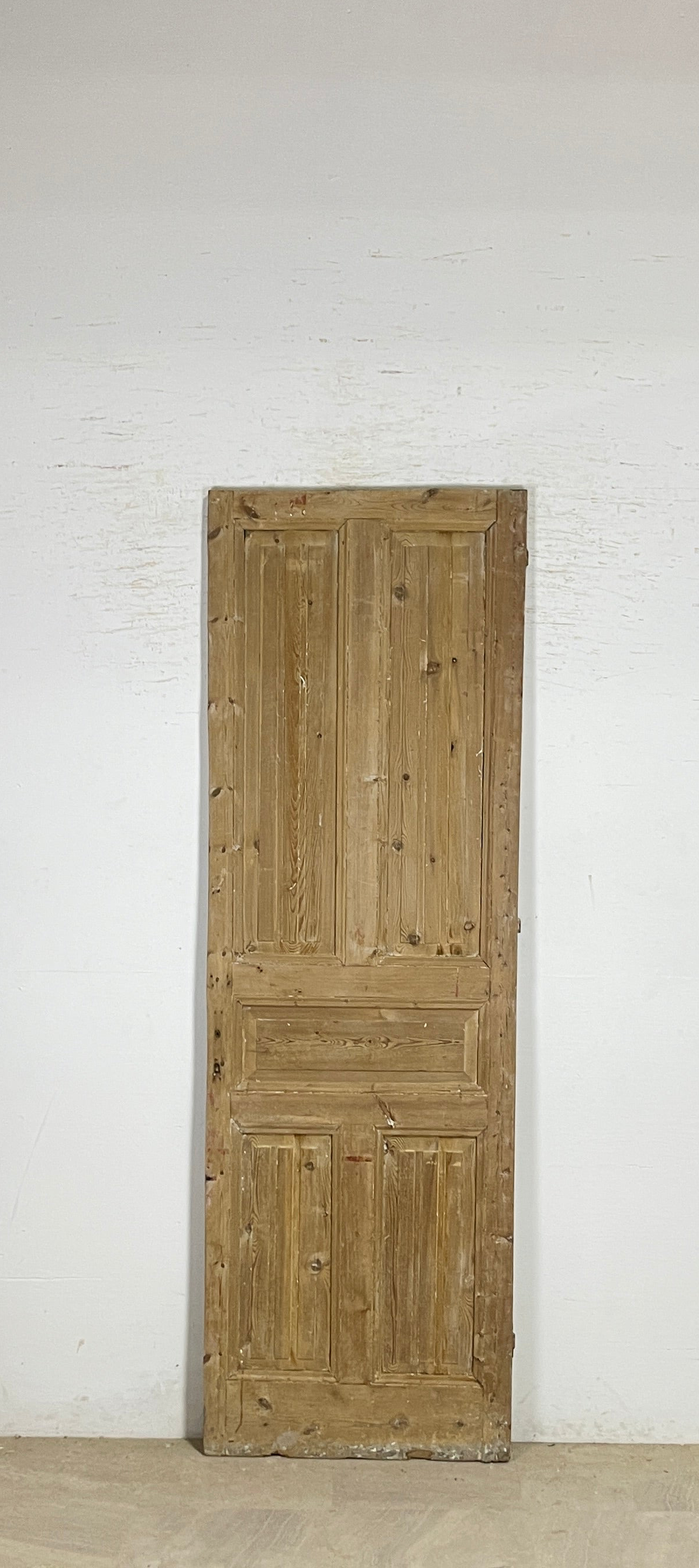 Antique French panel single door wood (95x31) P209