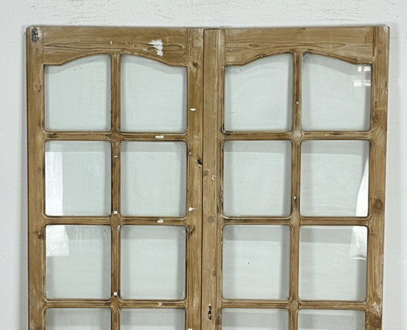 Antique French panel doors with Glass (81.5x55) P183