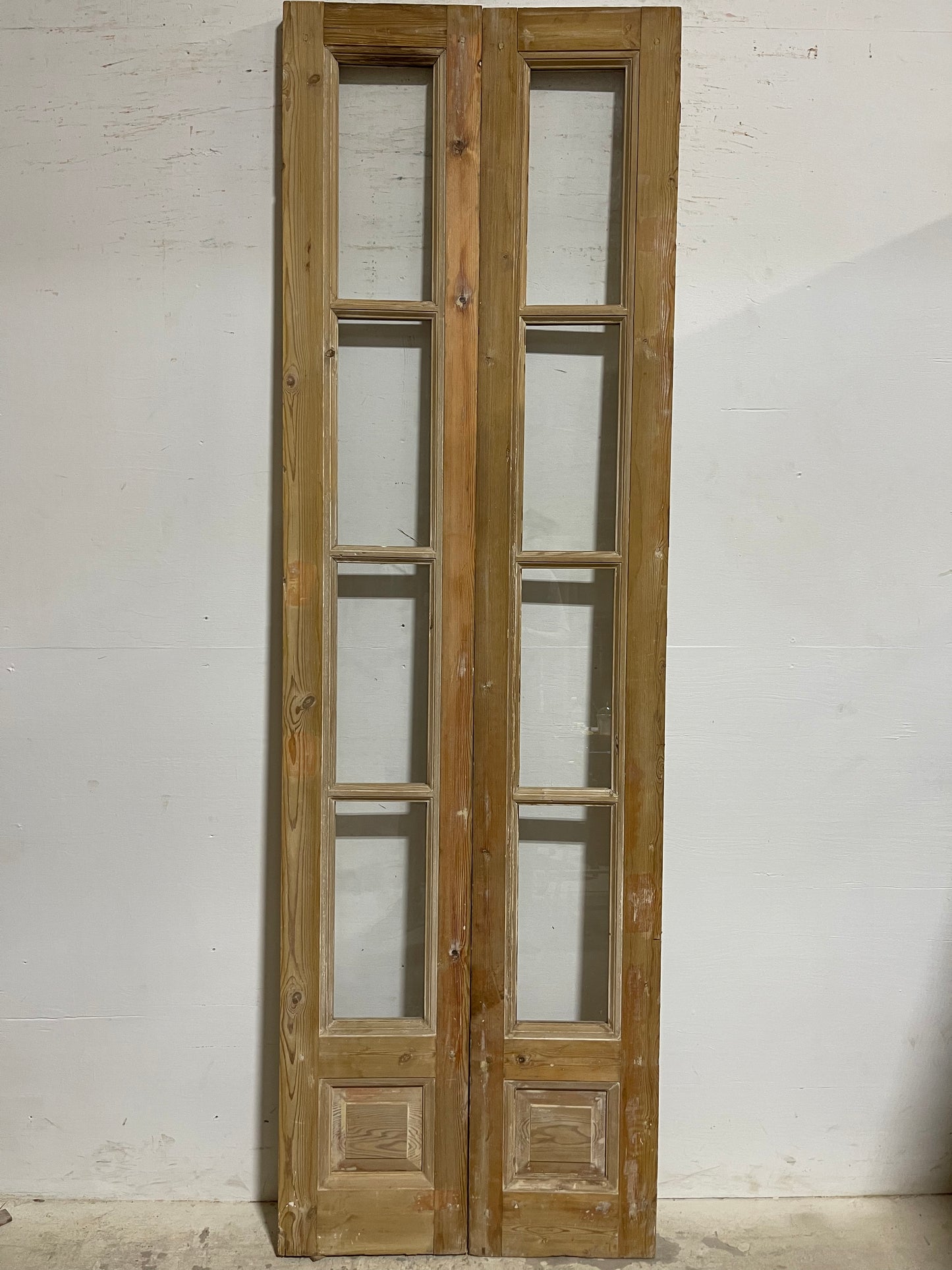 Antique French Panel Doors withg Glass (96x29.75) J325