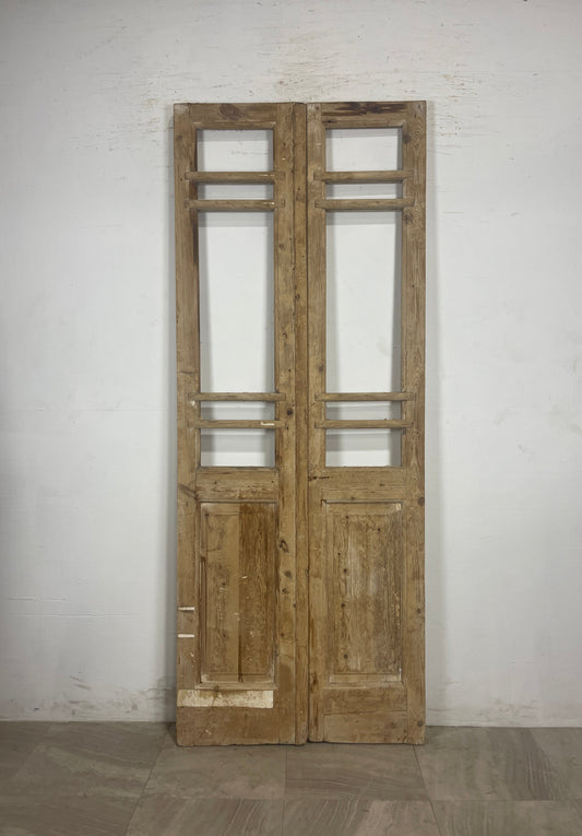Antique French Panel Doors without glass (91 x 35.5)   N148