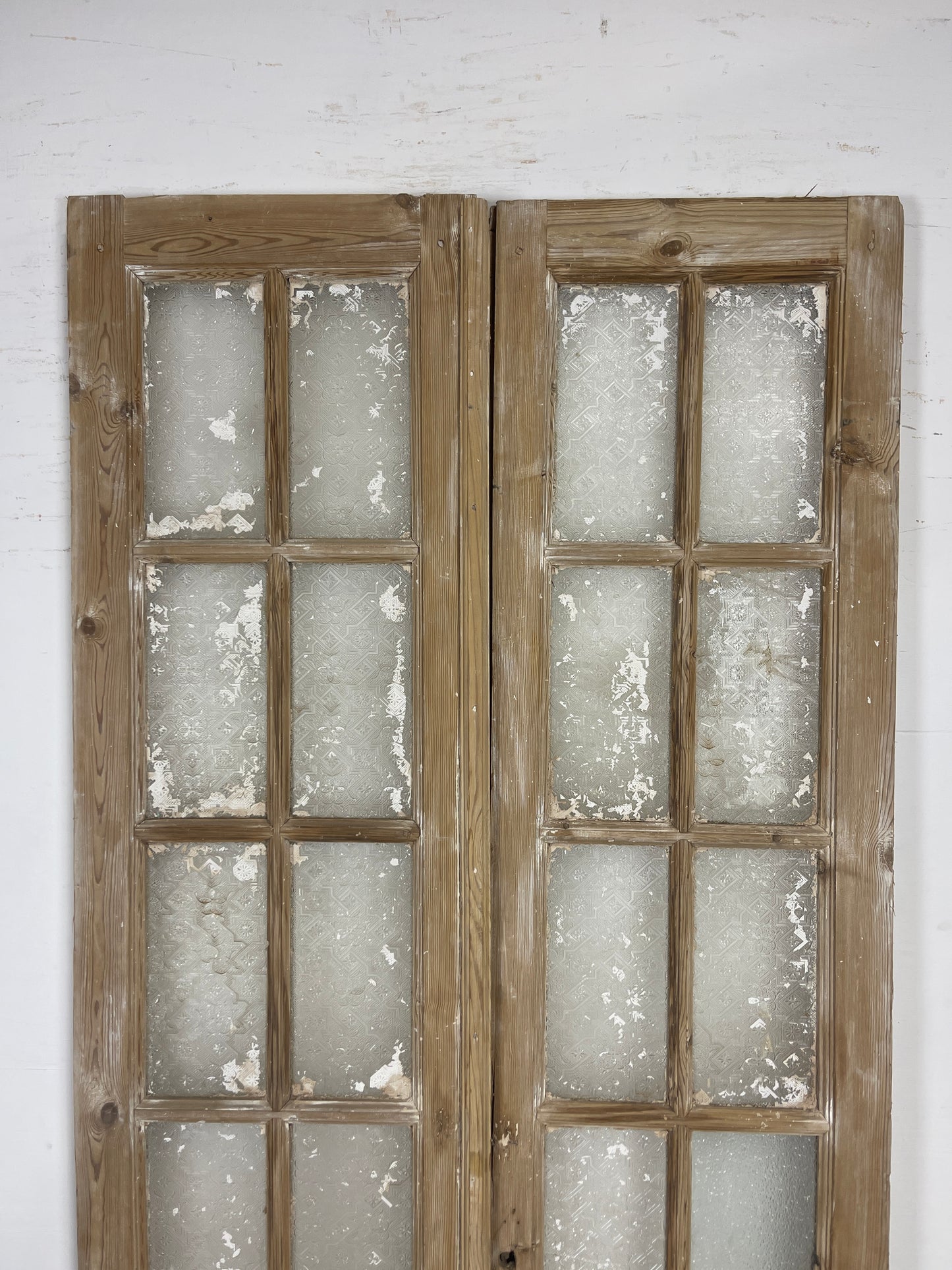 Antique French panel doors with Glass (94x42.5) O107