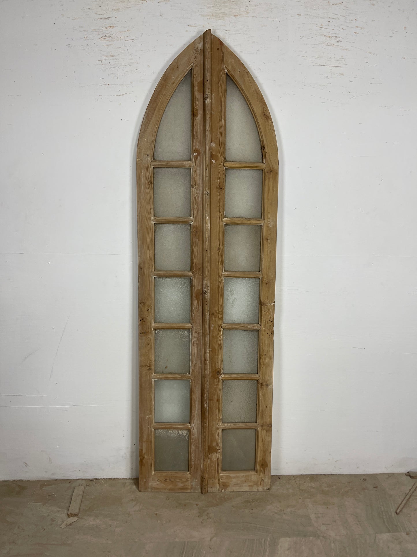 Antique French panel doors with Glass P10