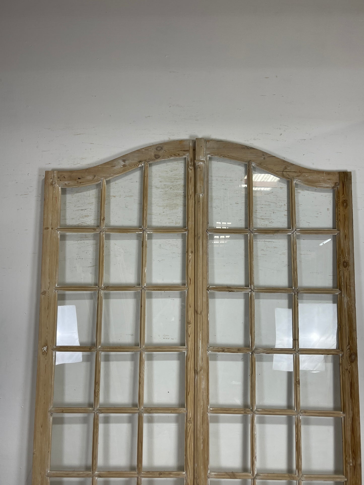Antique French panel arched doors with Glass (105 x 66.5) P43