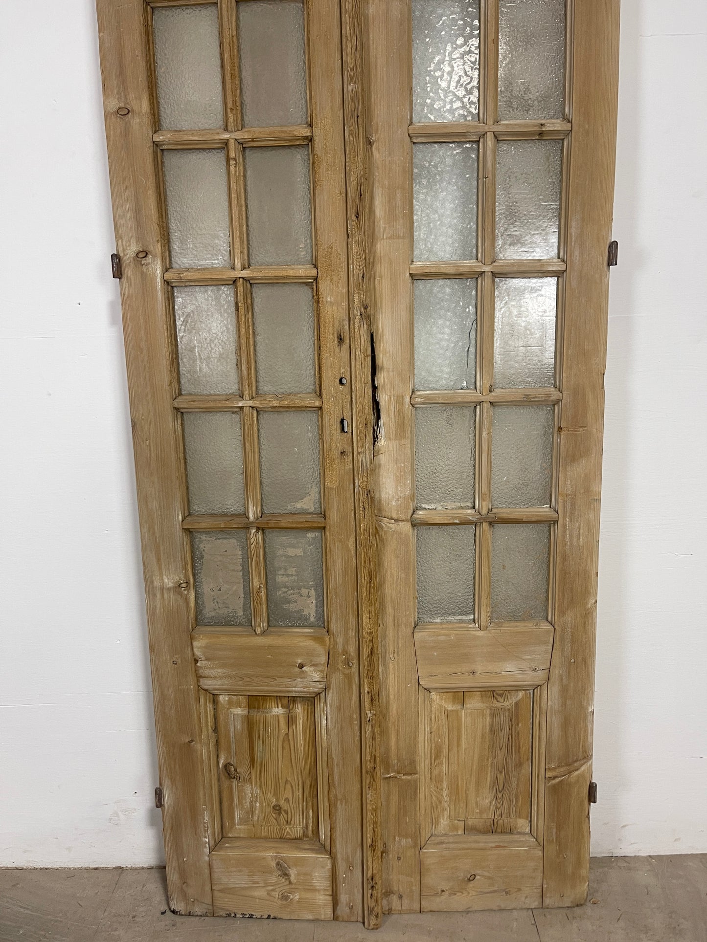 Antique French panel doors with Glass (100 x 35) O105