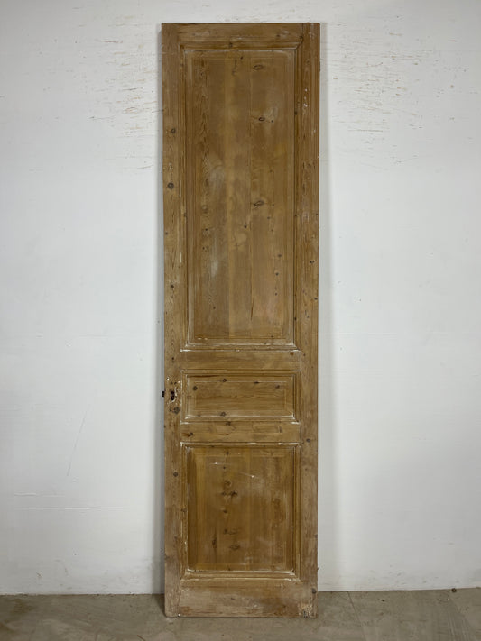 Antique French Panel Door   (99.25 x 26)  Single wood O225