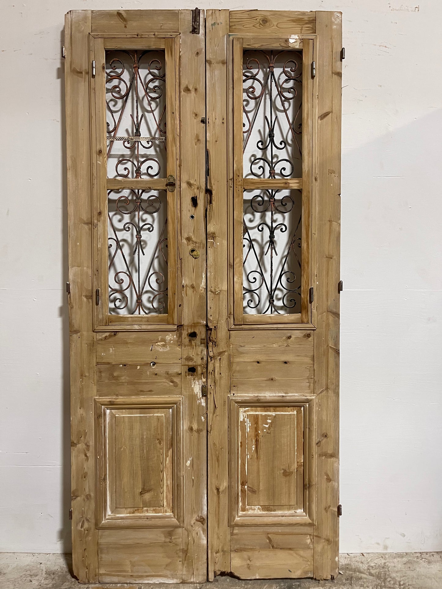 Antique French Panel Doors (92.25x44) J116
