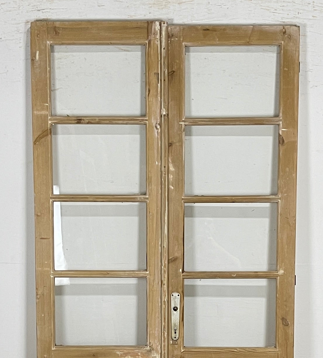 Antique French panel doors with Glass (87.5x43.5) P164