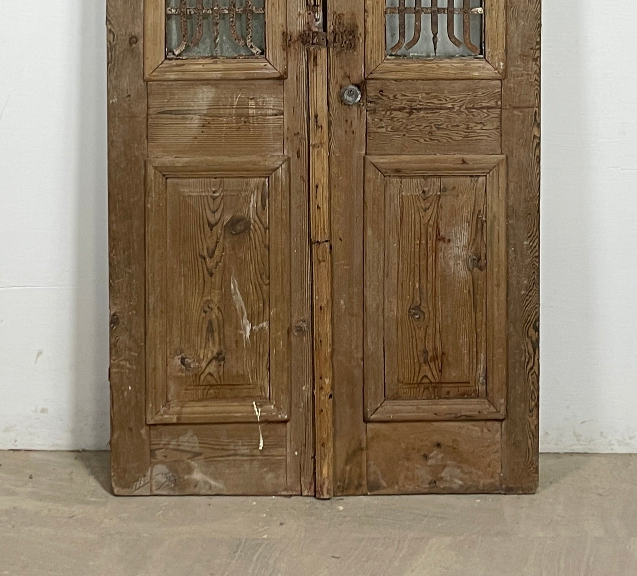 Antique French panel doors with Metal (93x40) P93