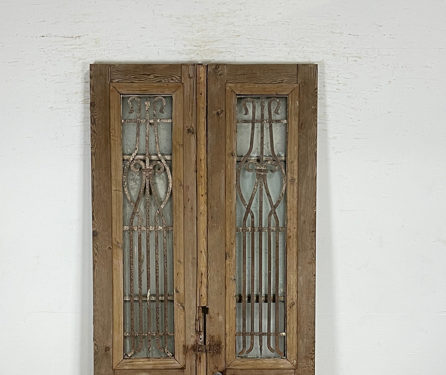 Antique French panel doors with Metal (93x40) P93