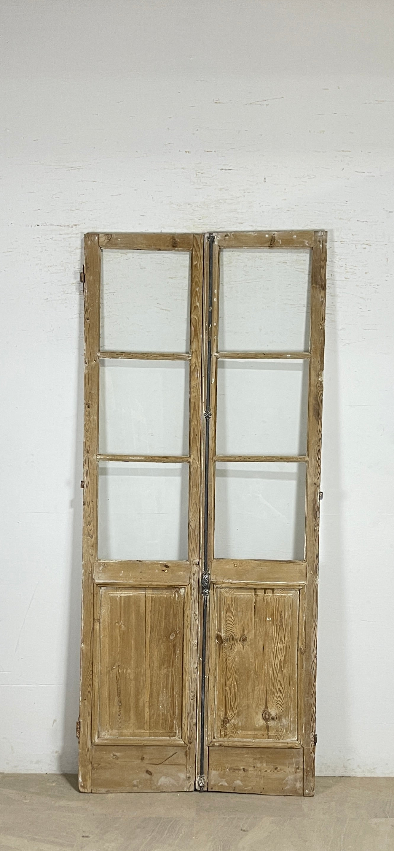 Antique French panel doors with Glass (96x41) P159