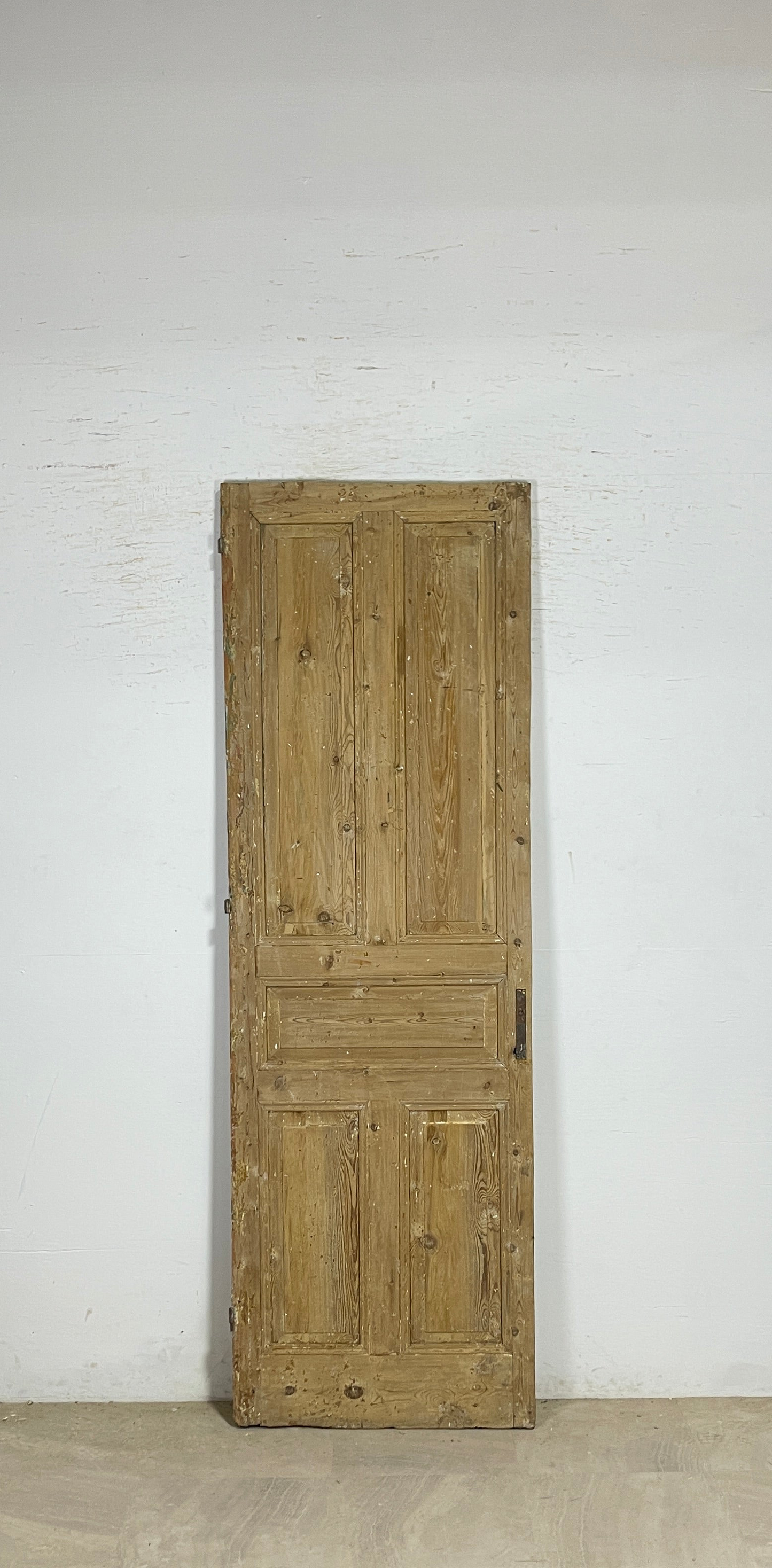 Antique French panel single door wood (95x31) P209