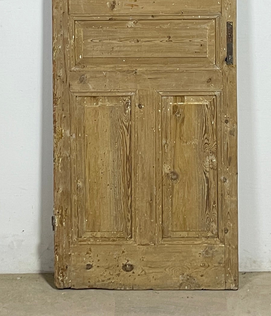 Antique French panel single door wood (95x31) P209