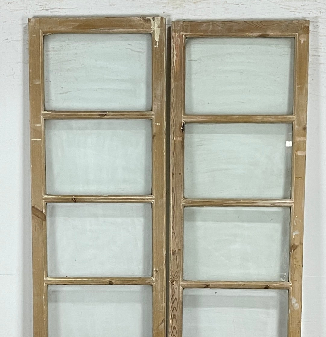 Antique French panel doors with Glass (88x42.5) P168