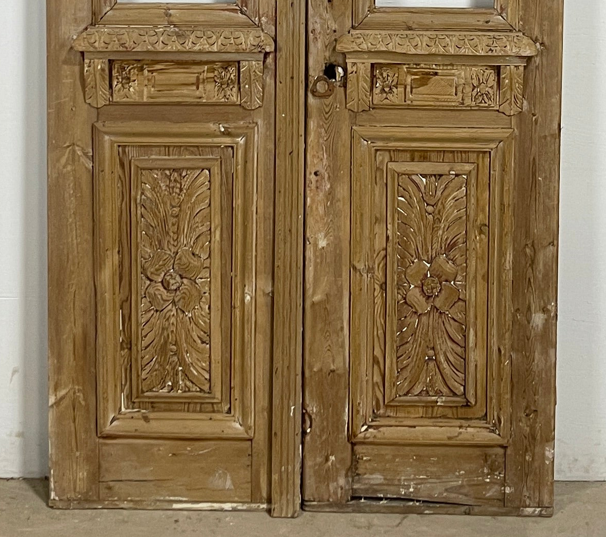 Antique French panel doors with Metal (96x43) P103