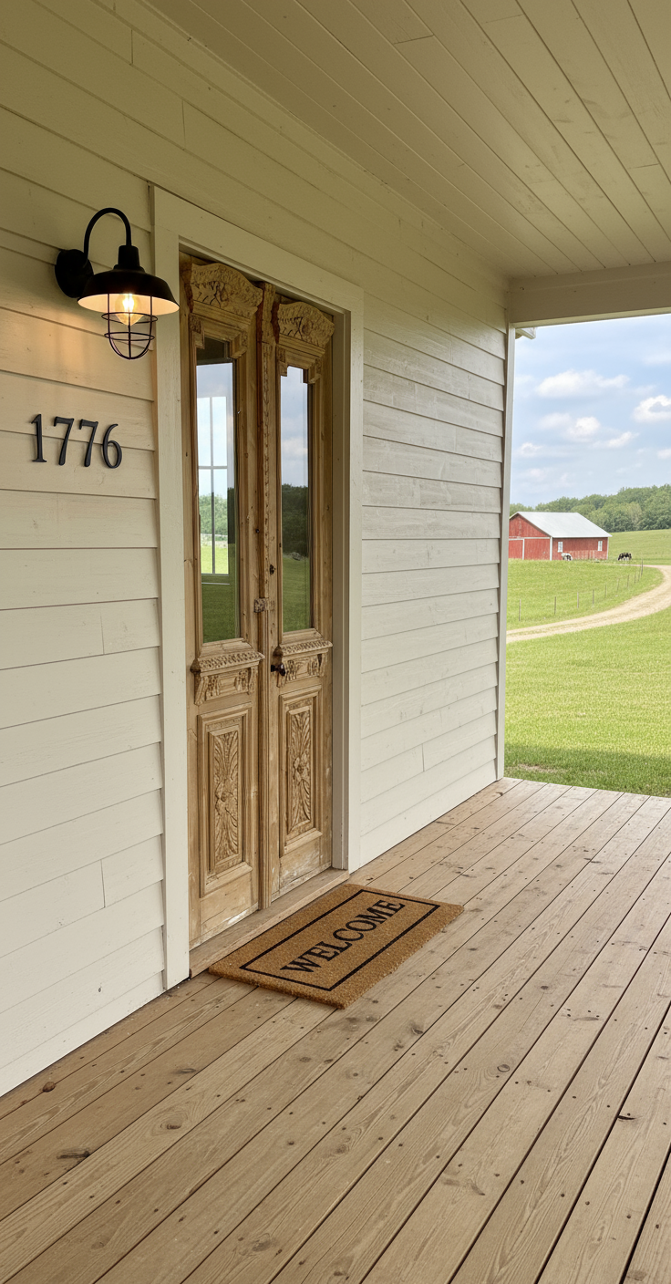 Antique French panel doors with Metal (96x43) P103