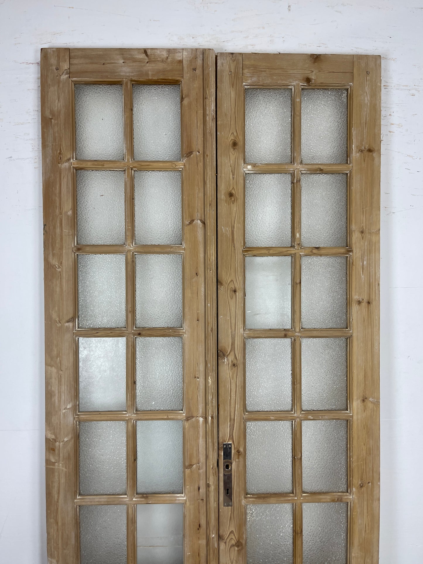 Antique French panel doors with Glass (98.25x40) O299