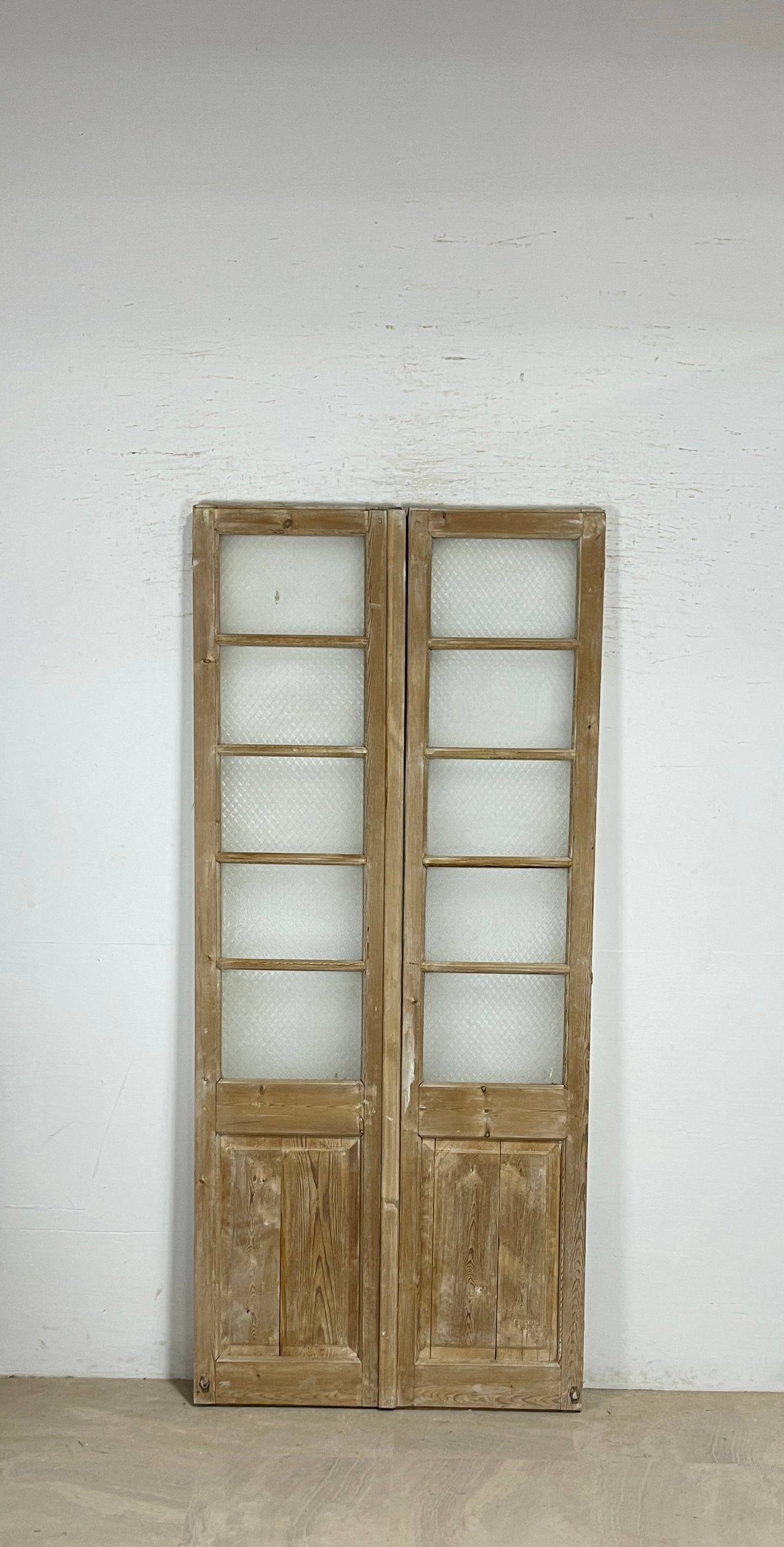 Antique French panel doors with Glass (92x41) P171