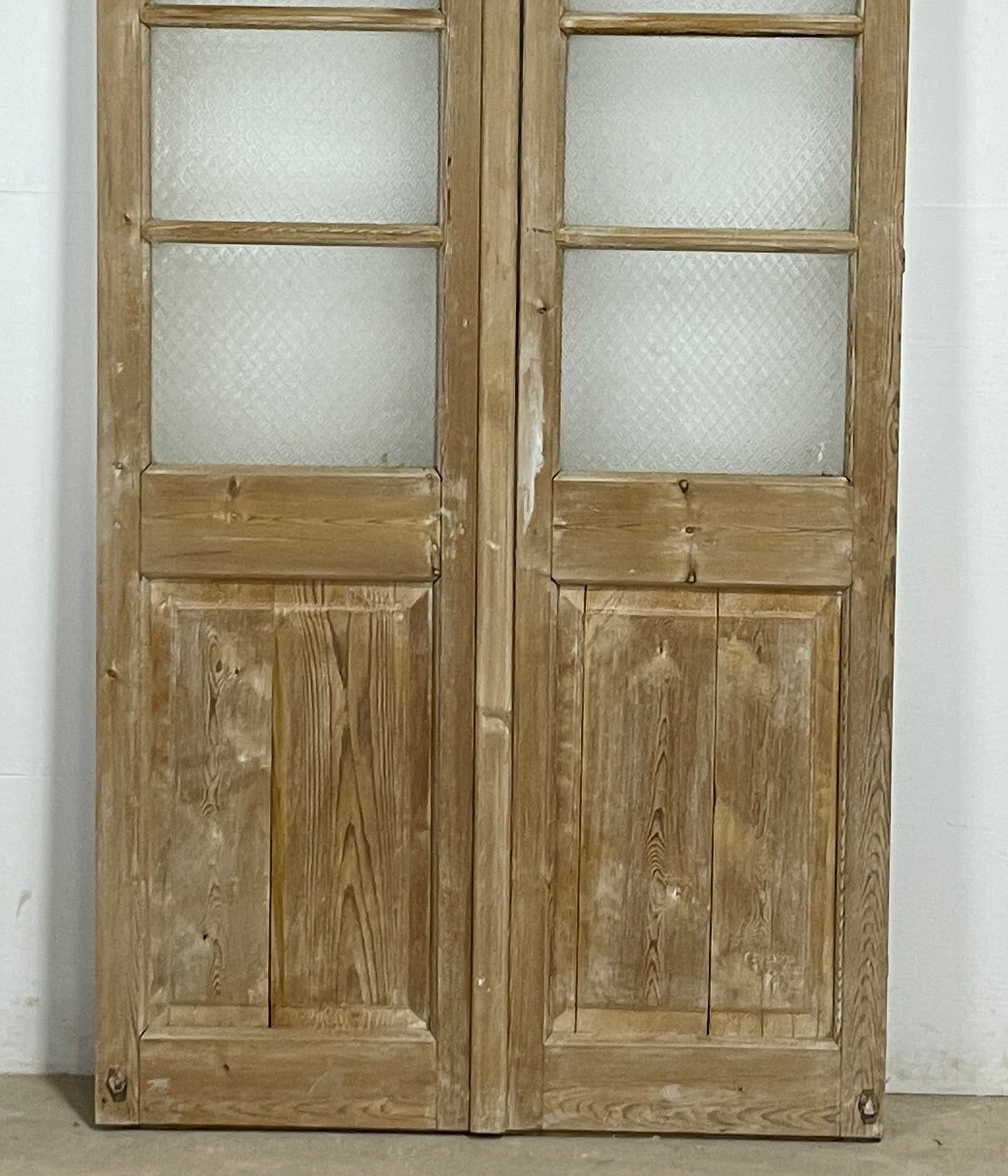 Antique French panel doors with Glass (92x41) P171