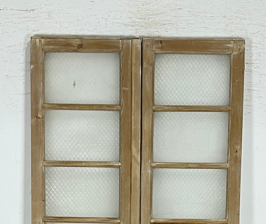 Antique French panel doors with Glass (92x41) P171