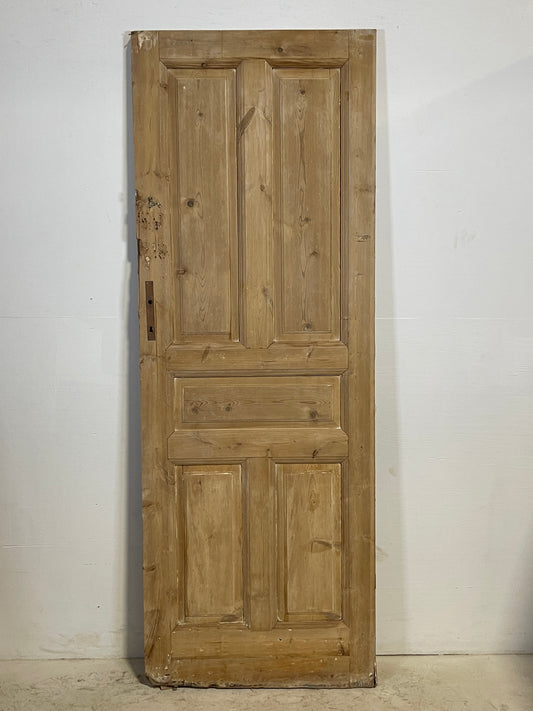 Antique French panel door (84x30.25) L261