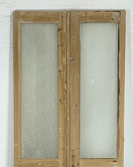 Antique French panel doors with Glass (99x41) P176