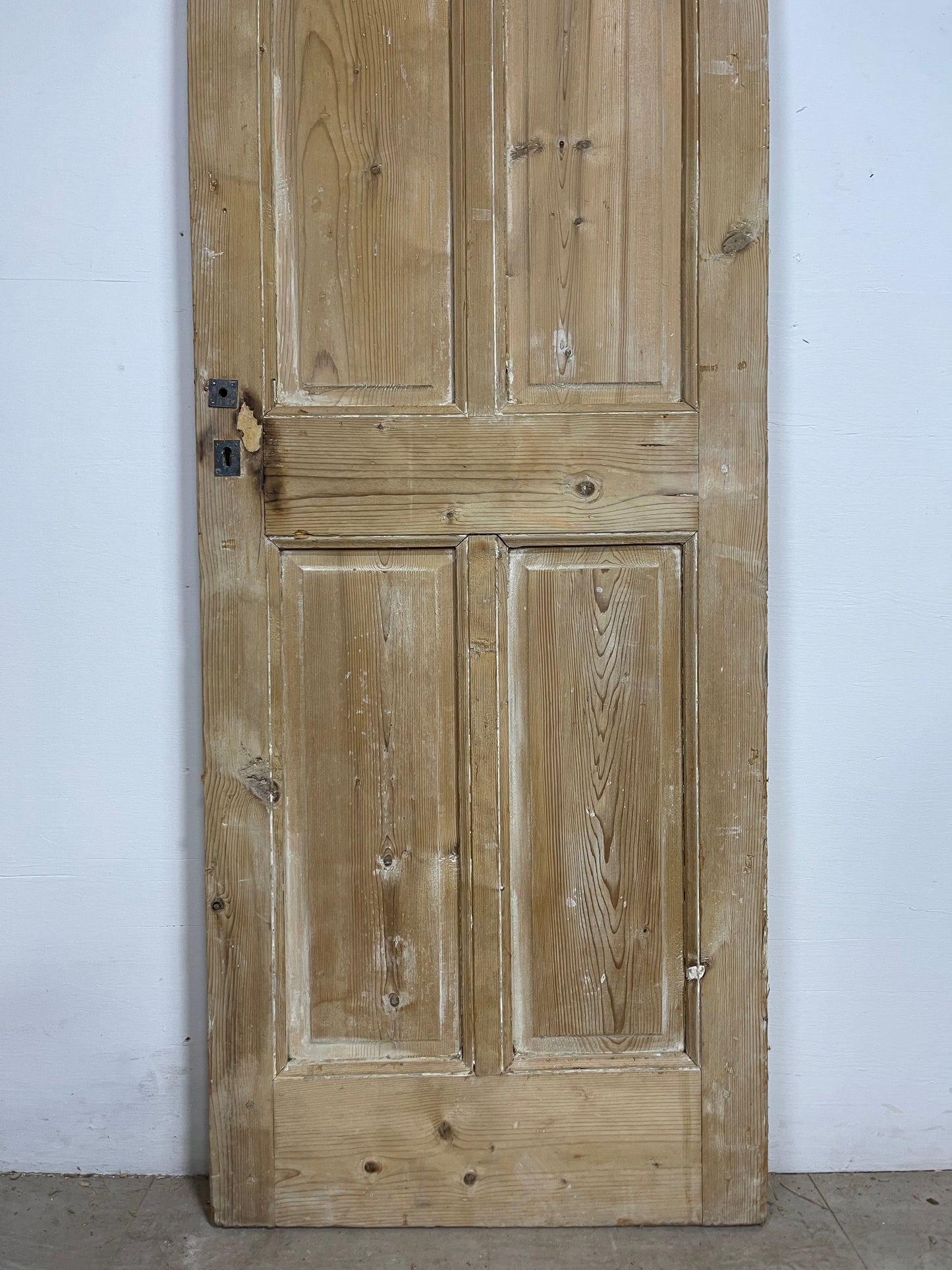 Antique French Panel Door   (89.5 x 28)  Single wood O231