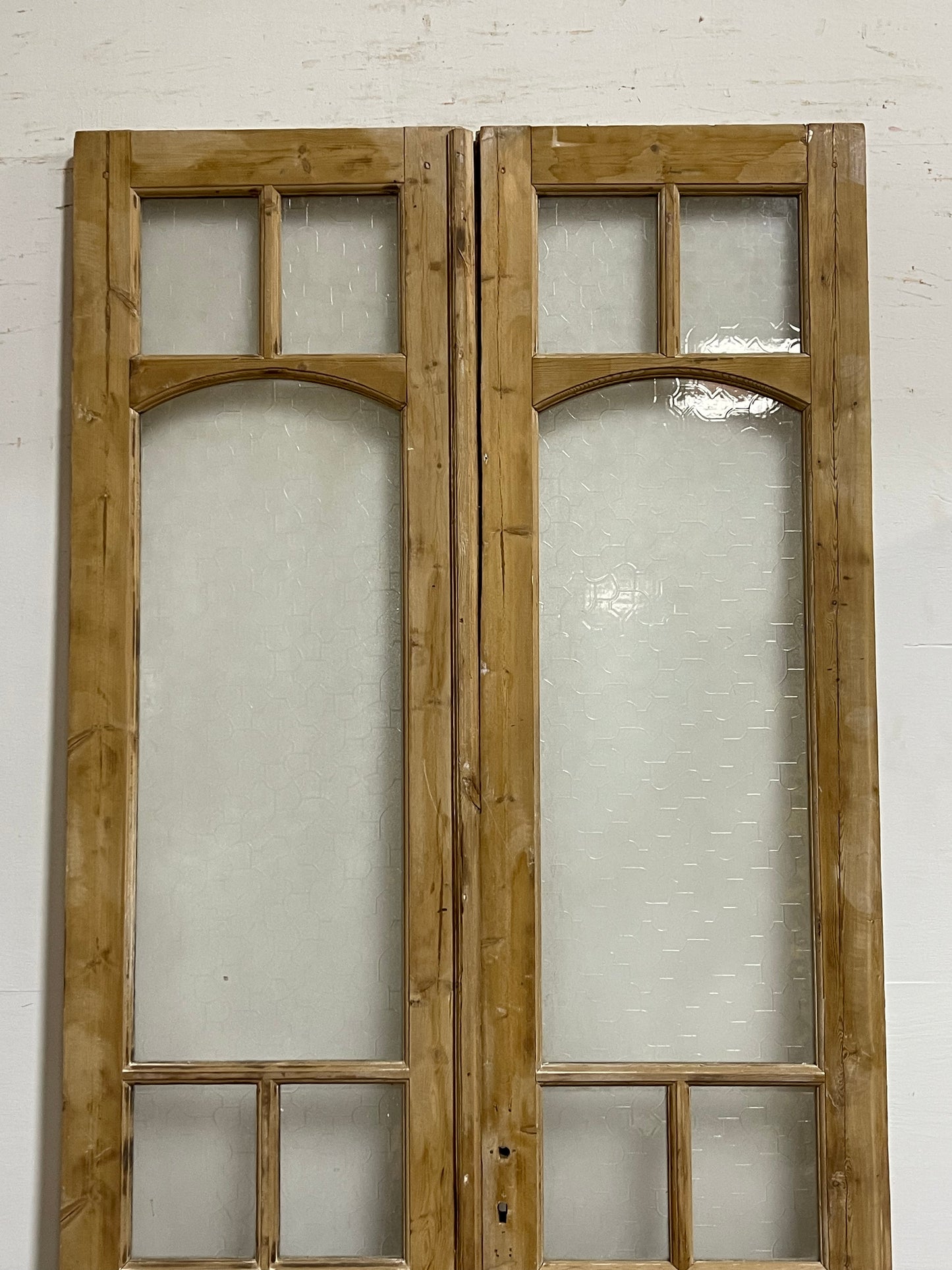 Antique French Panel Doors with Glass (96.5x44) J320