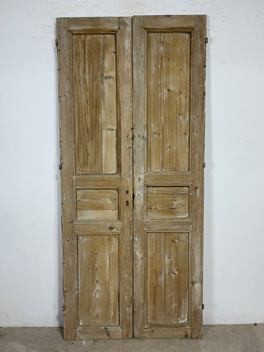 Antique French panel Doors (89.25x39.75) O216