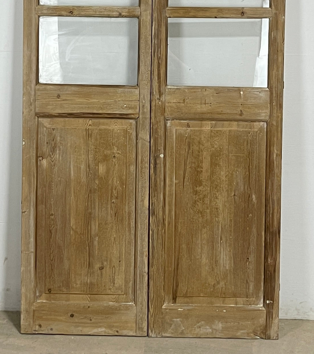 Antique French panel doors with Glass (83.5x44.5) P162