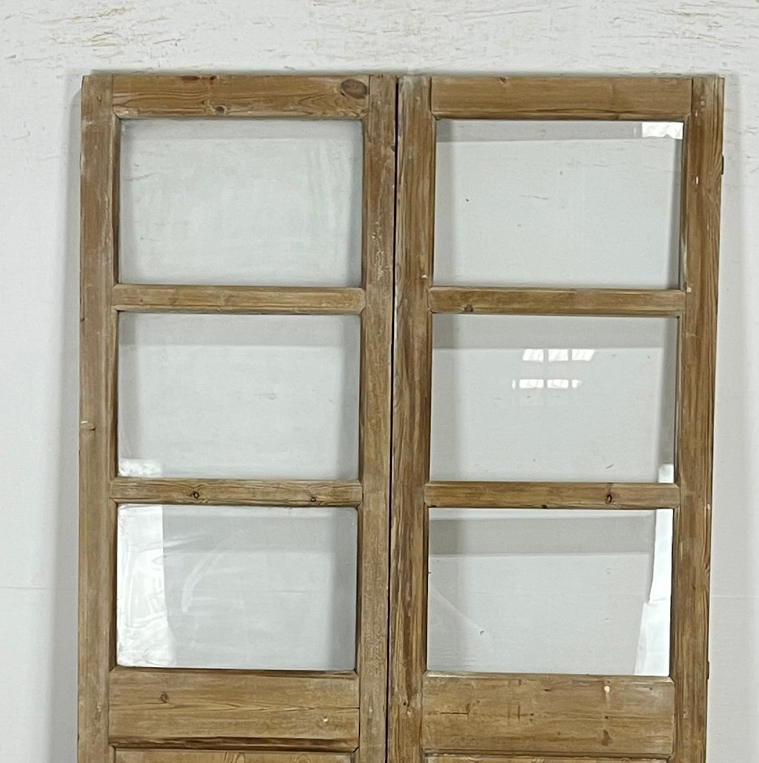 Antique French panel doors with Glass (83.5x44.5) P162