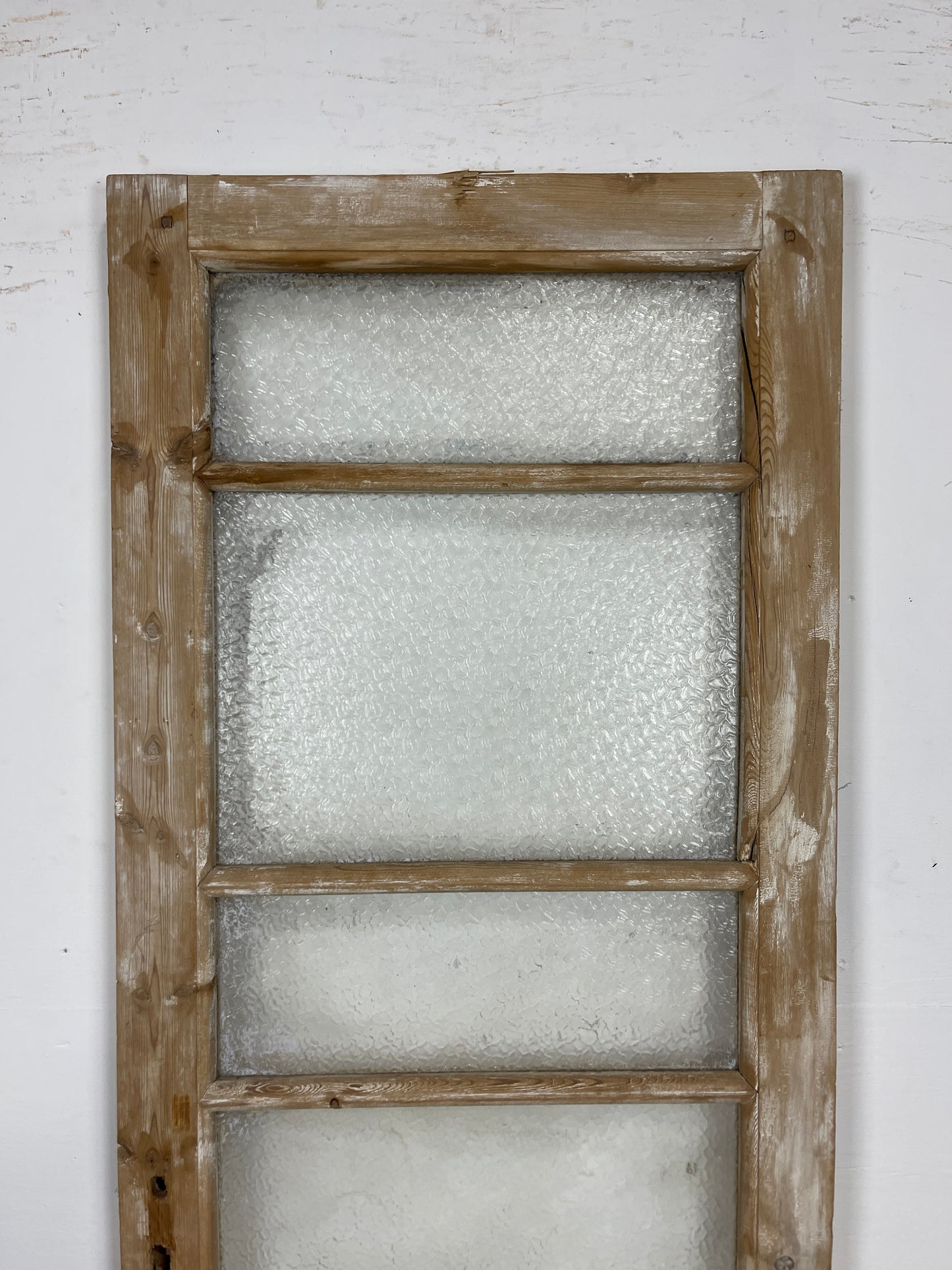 Antique French Panel Door - Single with glass (81x27.5) O259