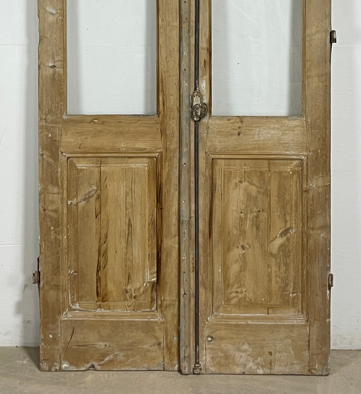 Antique French panel doors with Glass (102x43.5) P156