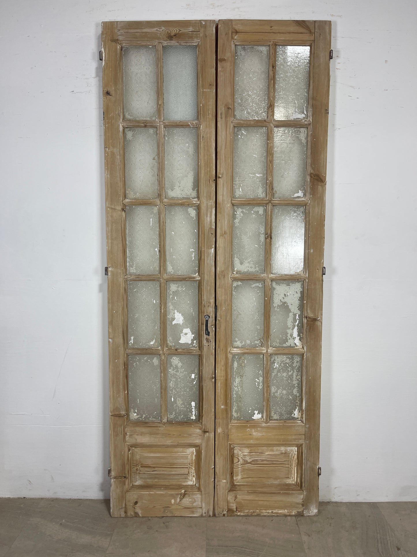 Antique French panel doors with Glass (96.75 x 42.72) O106