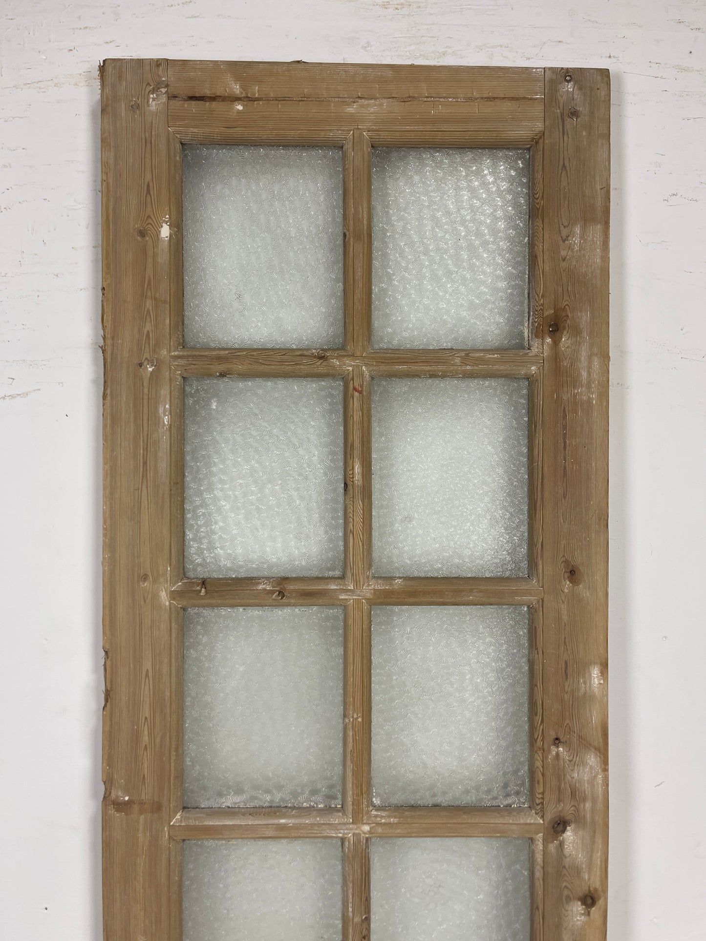 Antique French Panel Door with Glass(92x24) O122